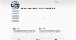 Desktop Screenshot of mikesbmwservice.com